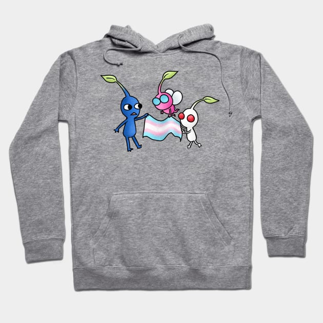 Pride Pikmin Trans Hoodie by KatieRose